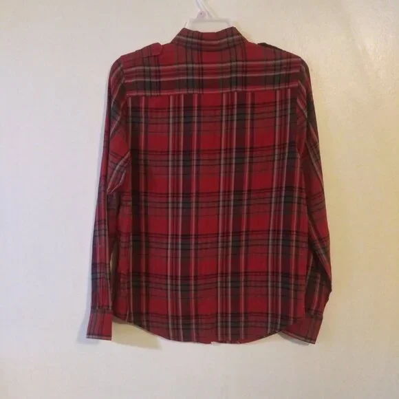 Lauren Ralph Lauren Green Label Women's Long Sleeve Plaid Shirt Size: Small - Picture 3 of 7